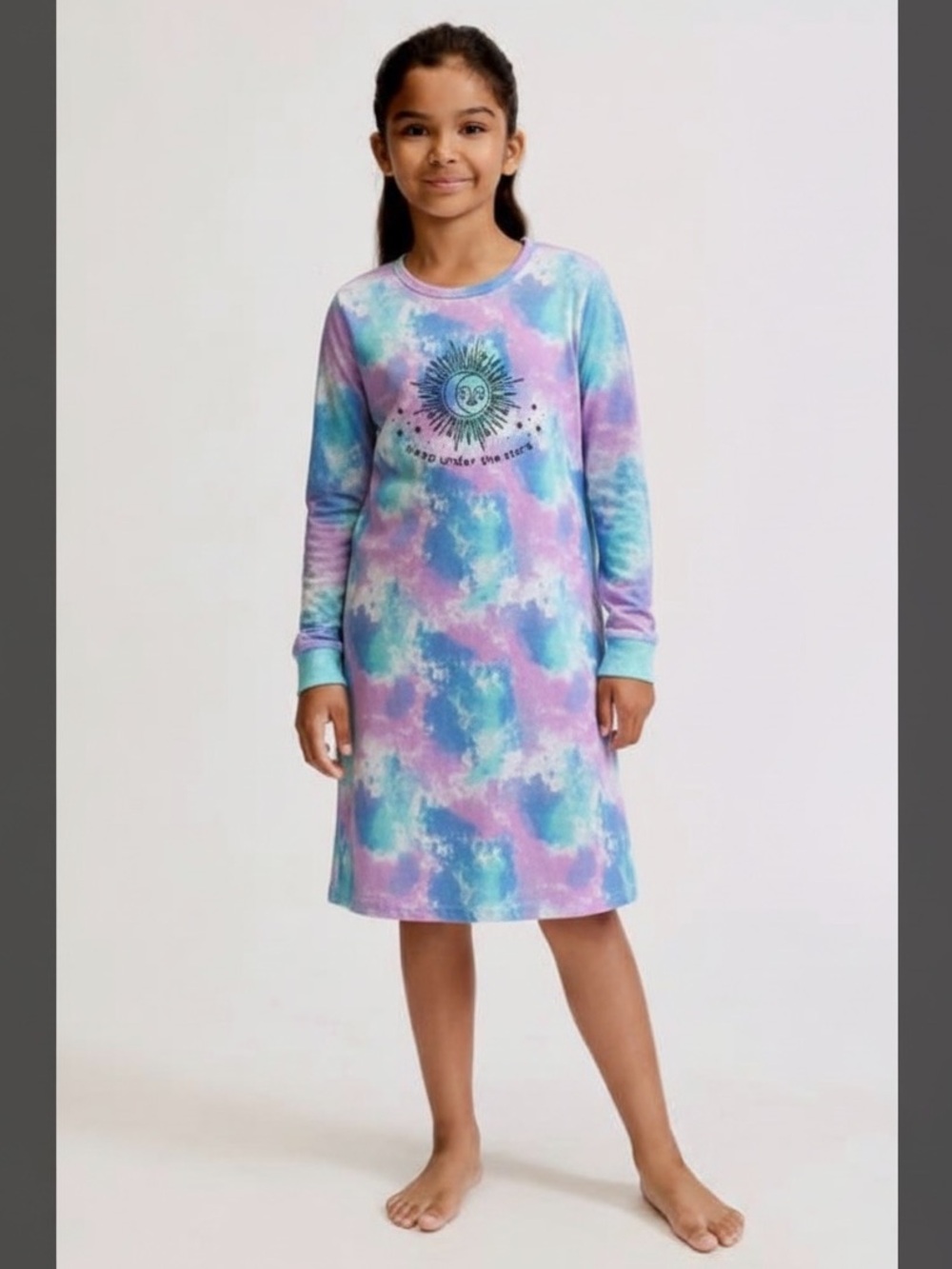 SO Girls tie-dye nightgown “sleep under the stars”